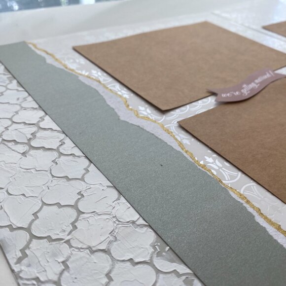 12x12 Premade Wedding Scrapbook, Bride and Groom Gift, Wedding Gift - Picture 10 of 15